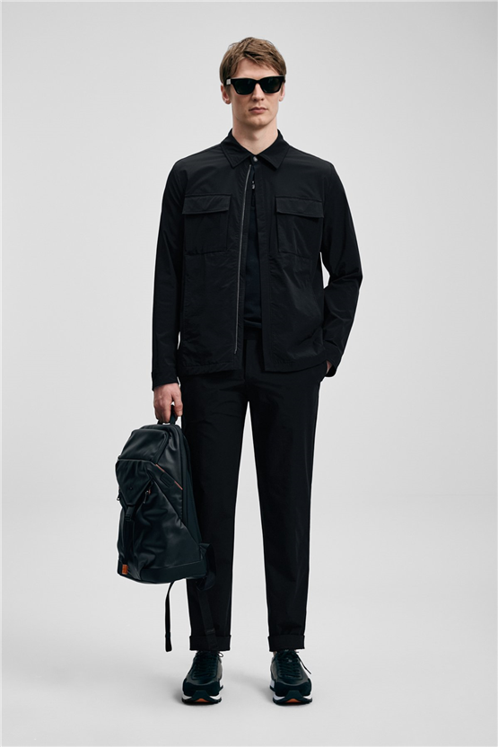 Lufıan 111120075 Brooks Sıyah Erkek Baharlık Mont