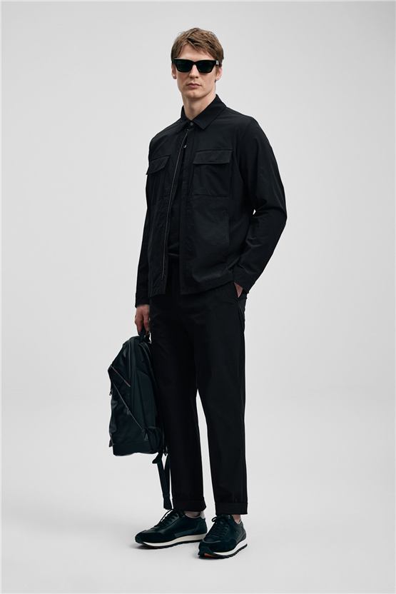 Lufıan 111120075 Brooks Sıyah Erkek Baharlık Mont