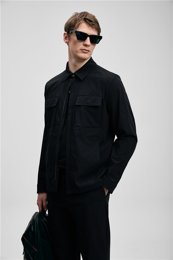 Lufıan 111120075 Brooks Sıyah Erkek Baharlık Mont