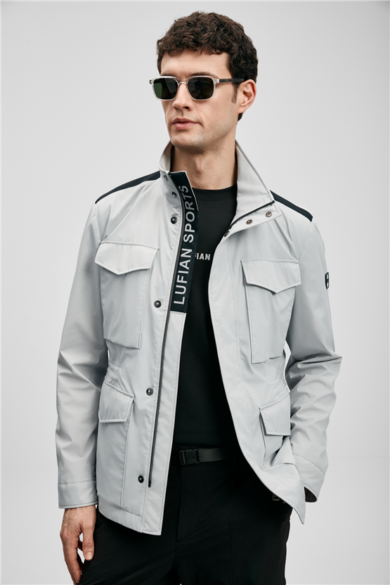 Lufıan 111120080 Layer Grı Erkek Baharlık Mont