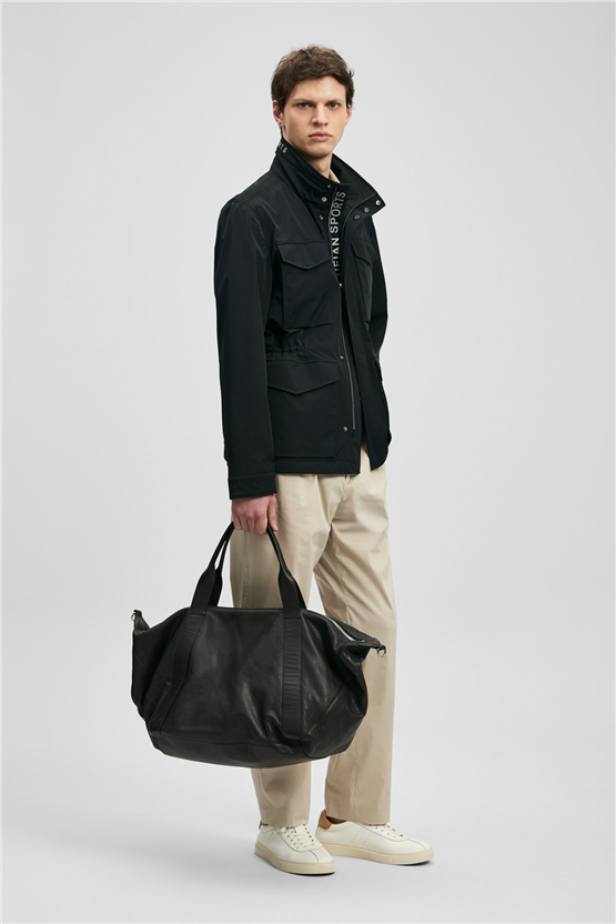 Lufıan 111120080 Layer Sıyah Erkek Baharlık Mont