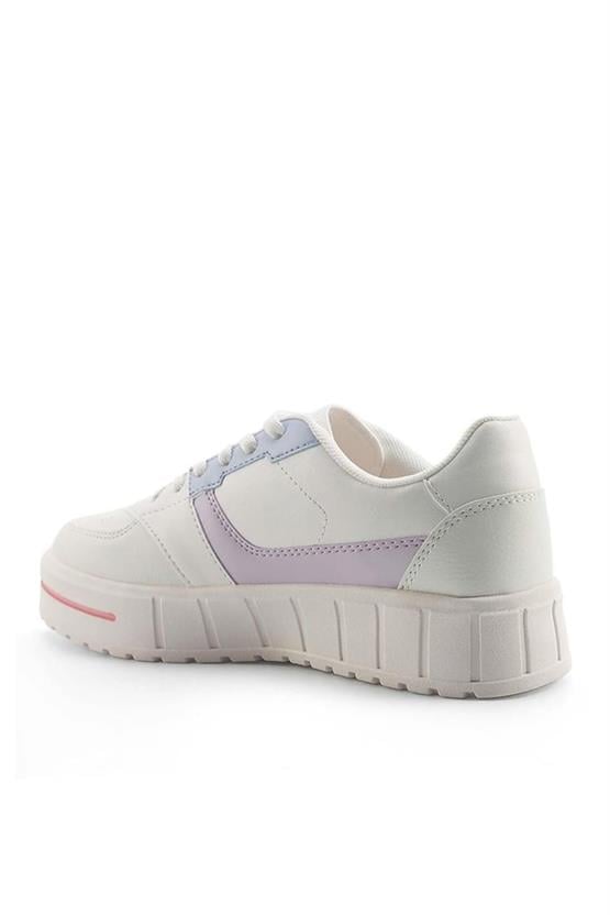 Lumberjack 5M Helene 5Fx Kırık Beyaz Zenne Sneaker Ayakkabı