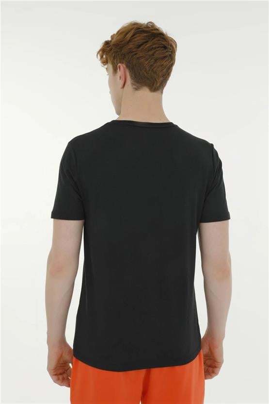 Lumberjack A10149741208010 4M M-Ct110 Bsc C Nk T-Sh 4Fx Siyah Erkek T-Shirt