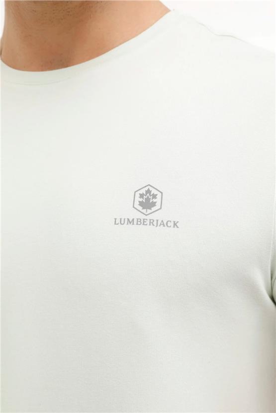 Lumberjack A10149741808010 4M M-Ct110 Bsc C Nk T-Sh 4Fx A Yeşil Erkek T-Shirt