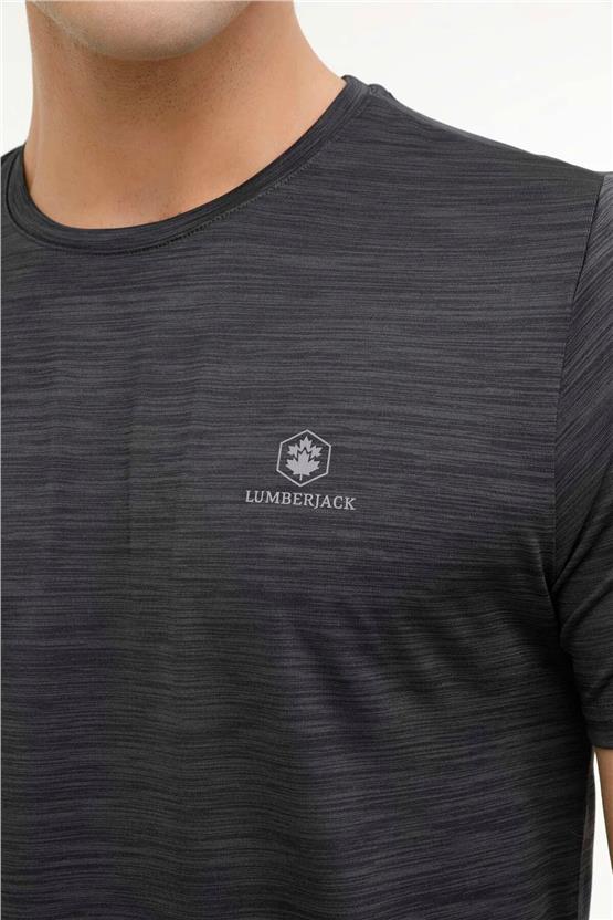 Lumberjack A10149743308010 M-Ct1328 Bs-C Ps T-Sh 4Fx Antrasit Mulıne Erkek T-Shirt