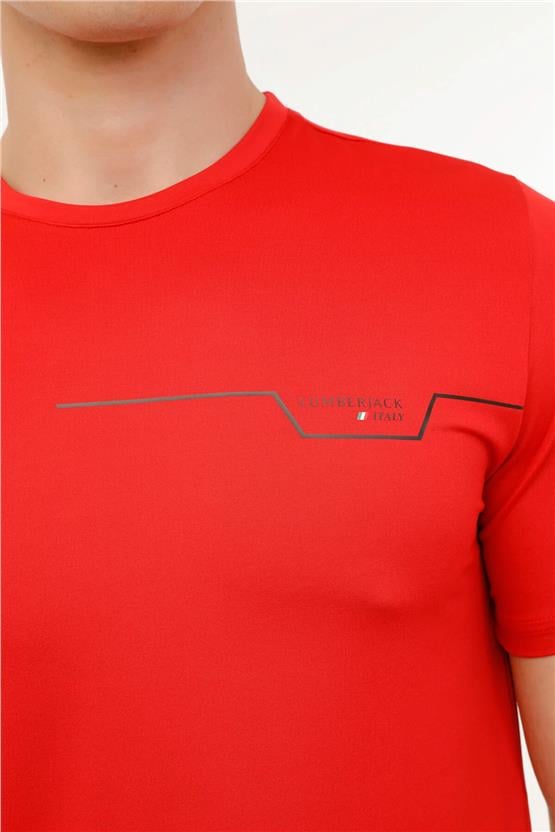 Lumberjack A10157074008010 4M Ml Renato 11Itl1019 4Fx Kırmızı Erkek T-Shirt