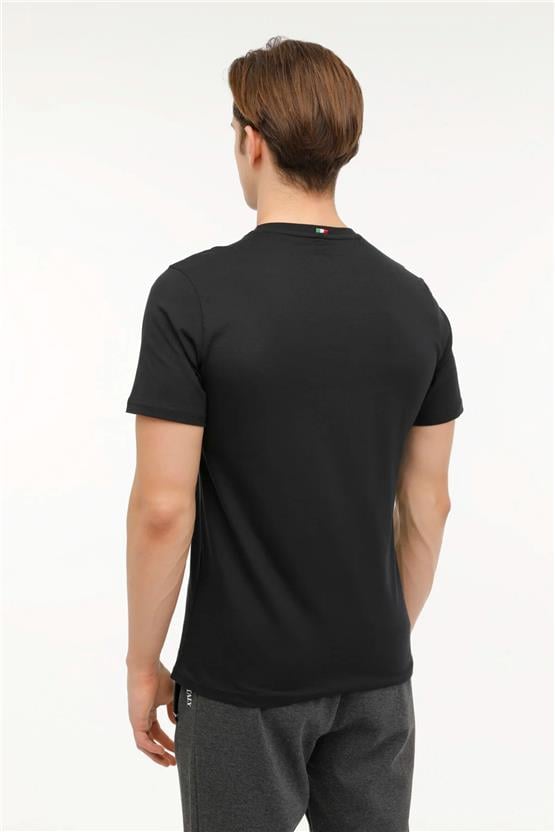 Lumberjack A10157074408010 4M Ml Renato 11Itl1029 4Fx Siyah Erkek T-Shirt