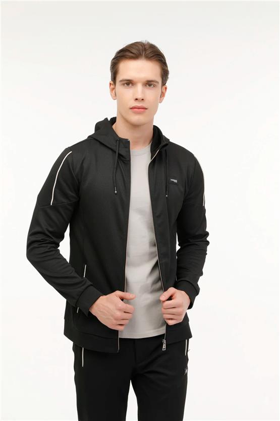 Lumberjack A10168515108010 4M Ml Harvey 18Itl1050 4Fx Siyah Erkek Sweatshırt