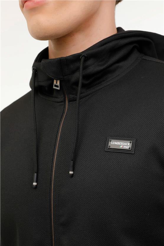 Lumberjack A10168515108010 4M Ml Harvey 18Itl1050 4Fx Siyah Erkek Sweatshırt