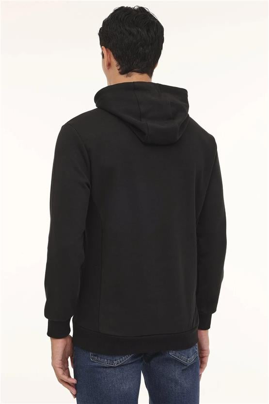 Lumberjack A10188949208010 4W Ml Grass 17Urb2013 4Pr Sıyah Erkek Kapsonlu Sweatshırt