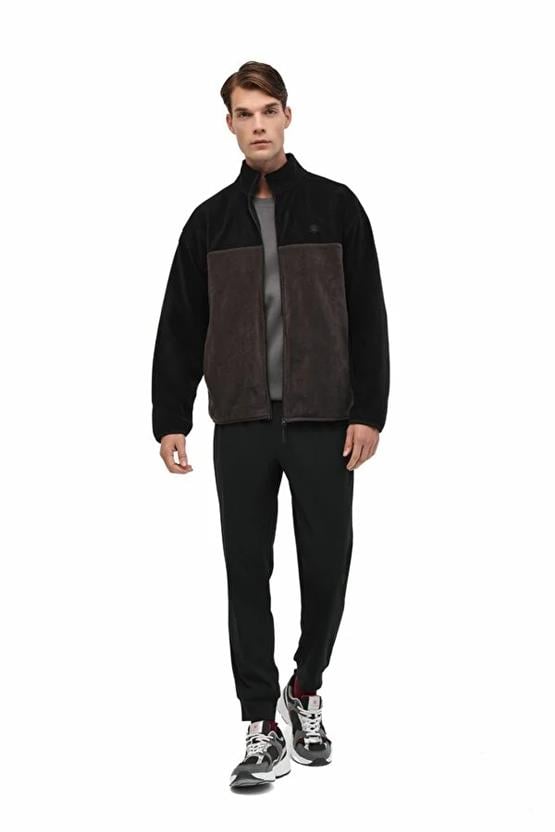 Lumberjack A10202408608010 5W Ml Sanba 7Plr002 5Pr Sıyah Erkek Polar Sweatshırt