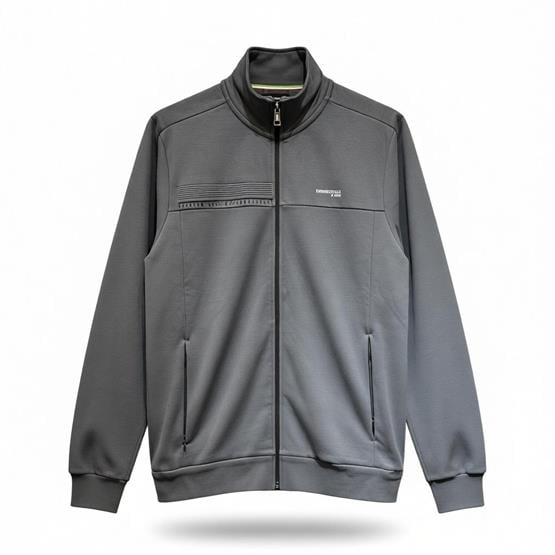 Lumberjack A10202411208010 5W Ml Renato 18Itl1013 5Pr Antrasıt Erkek Tam Fermuarlı Dık Yaka Sweatshırt