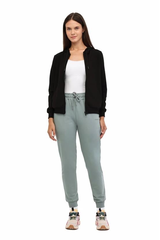 Lumberjack A10202467508010 5W Wb Sn77 5Pr Sıyah Kadın Tam Fermuarlı Kapusonlu Sweatshırt