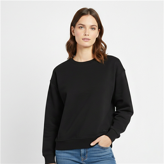 Lumberjack A10202730108010 5W Wb 16Ammy-C 5Pr Sıyah Kadın Sweatshırt