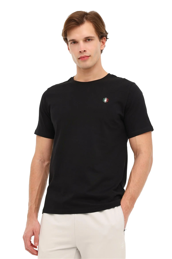 Lumberjack A10205494107010 6M Ml Dex 11Itl1314 6Fx Sıyah Erkek Kısa Kollu T-Shırt