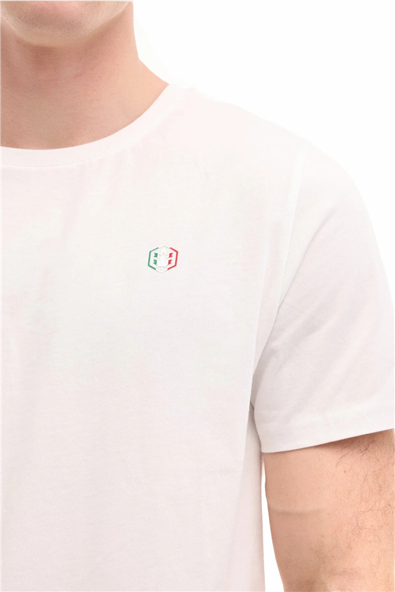 Lumberjack A10205494207010 6M Ml Dex 11Itl1314 6Fx Beyaz Erkek Kısa Kollu T-Shırt