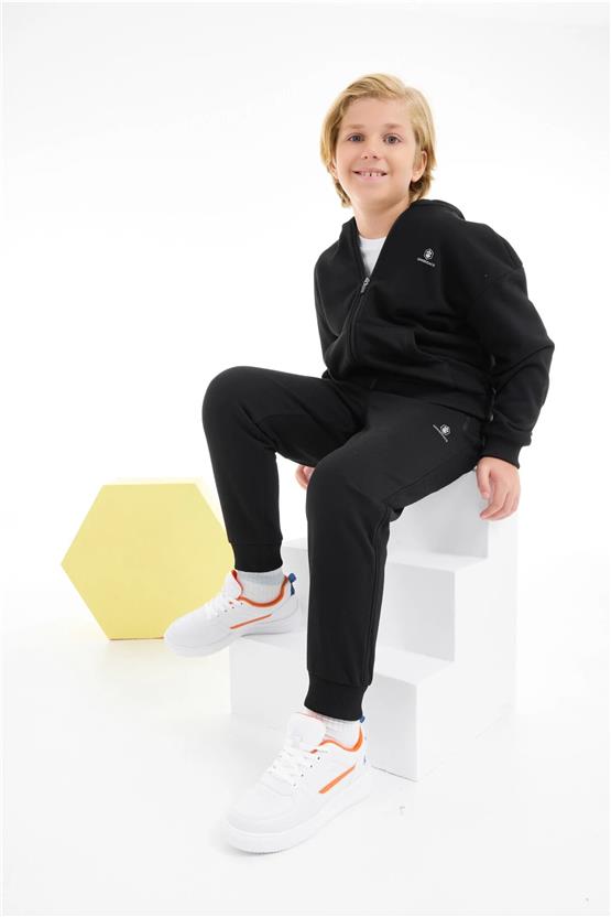 Lumberjack A10205524410010 5W Bl 17Tpt55 5Pr-Tp Sıyah Erkek Cocuk Kapusonlu Sweatshırt