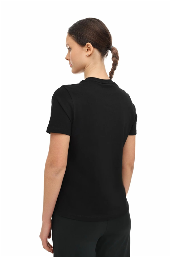 Lumberjack A10206345012010 6M Wb 11Asya-T 6Fx Sıyah Kadın Kısa Kollu T-Shırt