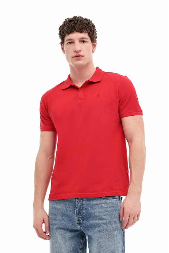 Lumberjack A10206440610010 6M Mb Ct953 Polo T-Sh 6Fx Kırmızı Erkek Kısa Kollu Polo T-Shırt
