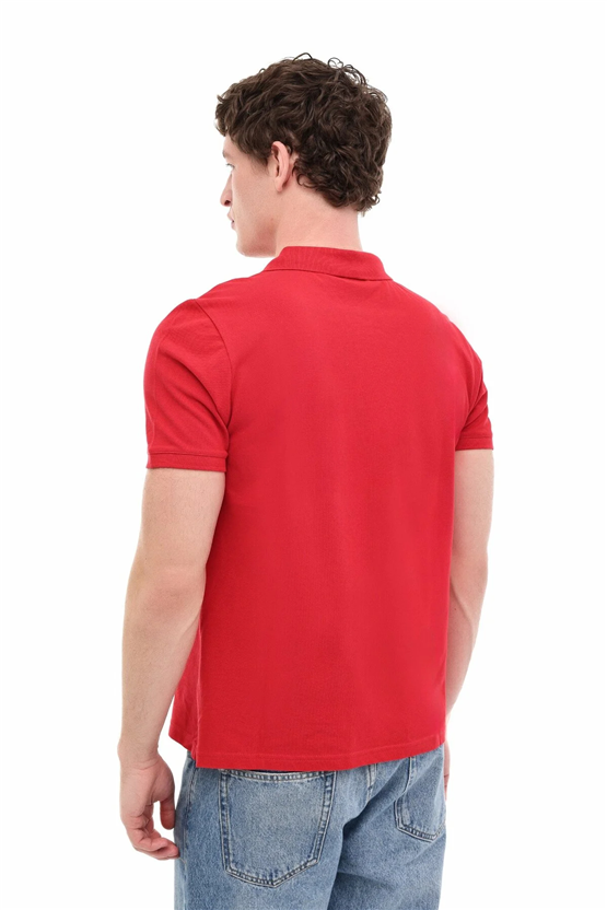 Lumberjack A10206440610010 6M Mb Ct953 Polo T-Sh 6Fx Kırmızı Erkek Kısa Kollu Polo T-Shırt