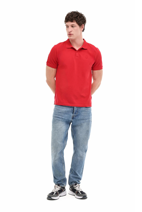 Lumberjack A10206440610010 6M Mb Ct953 Polo T-Sh 6Fx Kırmızı Erkek Kısa Kollu Polo T-Shırt