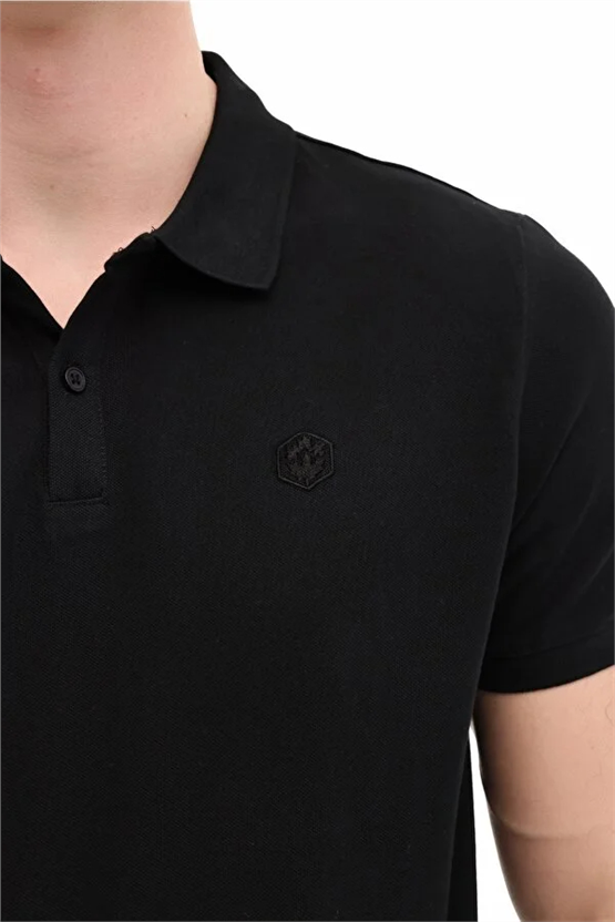 Lumberjack A10206440812010 6M Mb Ct953 Polo T-Sh 6Fx Sıyah Erkek Kısa Kollu Polo T-Shırt
