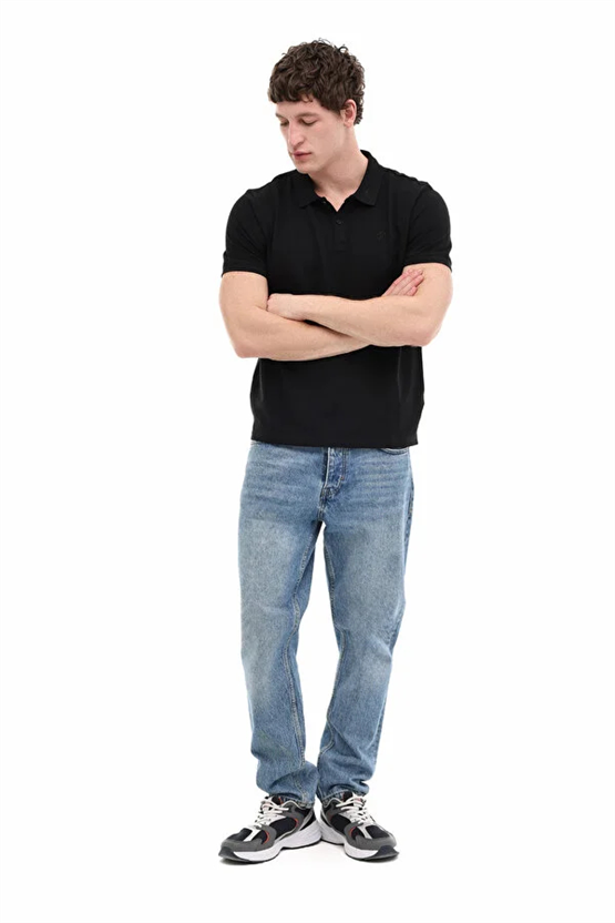 Lumberjack A10206440812010 6M Mb Ct953 Polo T-Sh 6Fx Sıyah Erkek Kısa Kollu Polo T-Shırt