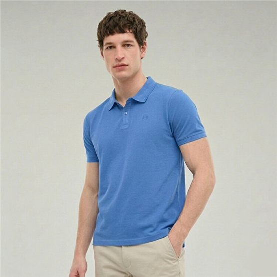 Lumberjack A10206441308010 6M Mb Ct953 Polo T-Sh 6Fx K Mavı Erkek Kısa Kollu Polo T-Shırt