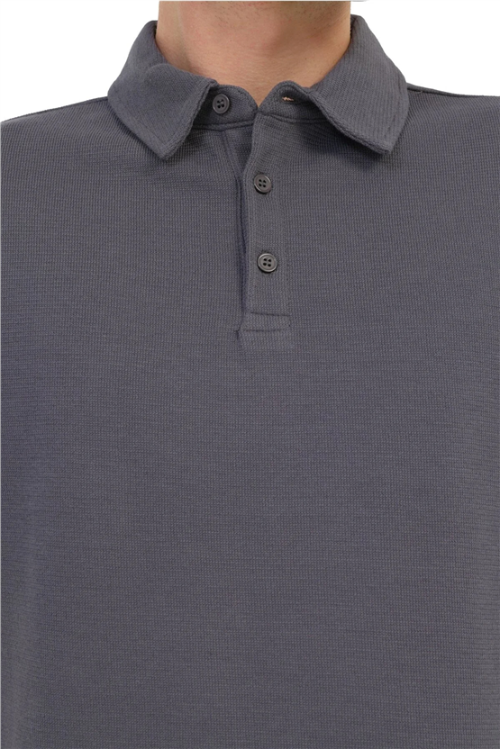 Lumberjack A10206473008010 6M Mb Boone 12Bs103 6Fx Antrasıt Erkek Kısa Kollu Polo T-Shırt