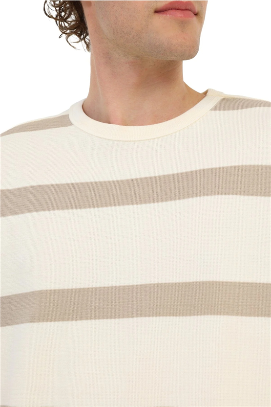 Lumberjack A10206474108010 6M Mb Tusk 11Bs100 6Fx Bej Erkek Kısa Kollu T-Shırt