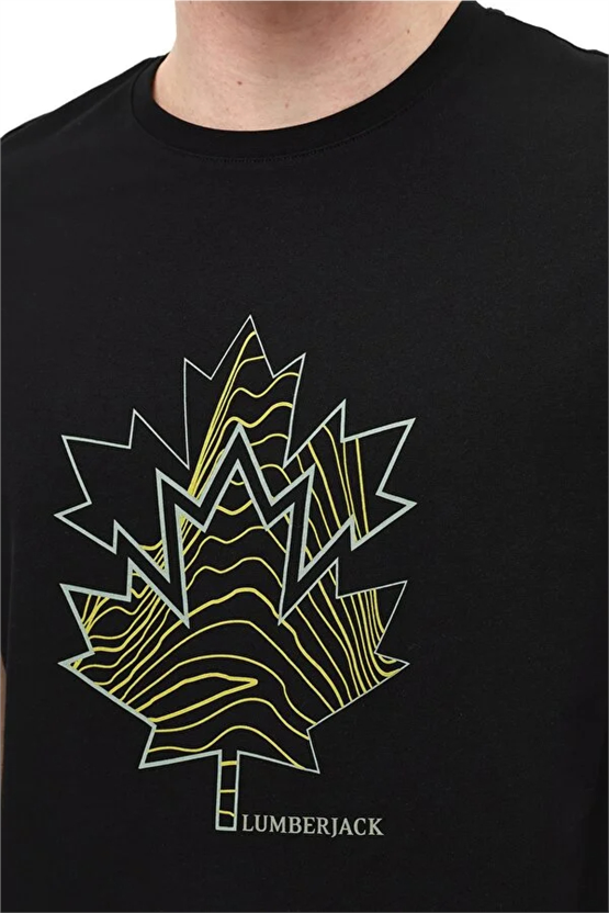 Lumberjack A10220291508010 6M Ml Bera 11Trv38 6Fx Sıyah Erkek Kısa Kollu T-Shırt