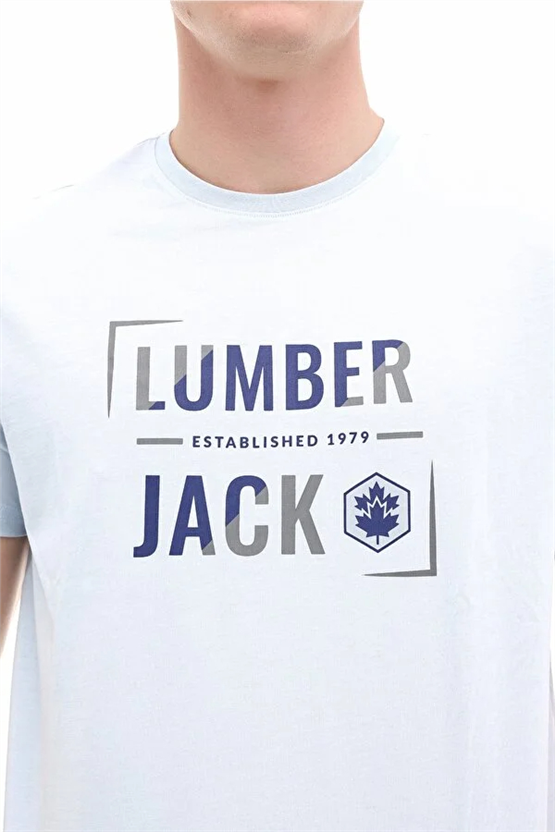 Lumberjack A10220291808010 6M Ml Okına 11Id1-104 6Fx Mavı Erkek Kısa Kollu T-Shırt