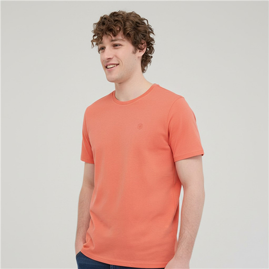 Lumberjack A10220385707010 6M Mb Ct102 C Nk T-Sh 6Fx Coral. Erkek Kısa Kollu T-Shırt