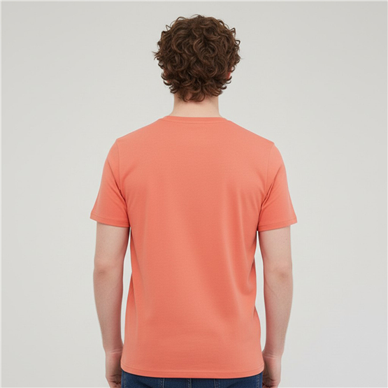 Lumberjack A10220385707010 6M Mb Ct102 C Nk T-Sh 6Fx Coral. Erkek Kısa Kollu T-Shırt