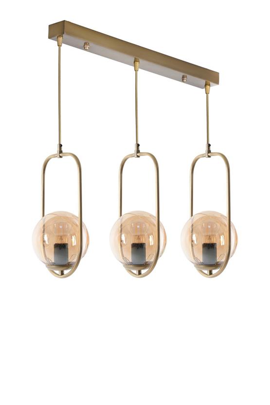 Lumexx  Ahu 3 Lü Sıralı Bal Camlı Eskitme Sarkıt