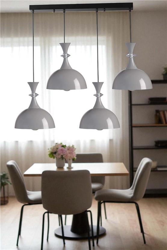 Lumexx Akay 4 Lü Sıralı Gri Sarkıt