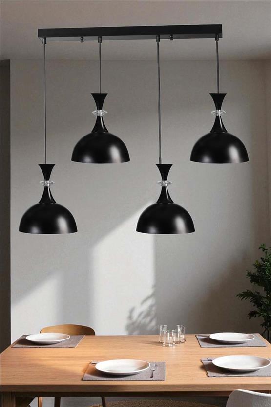 Lumexx Akay 4 Lü Sıralı Siyah Sarkıt