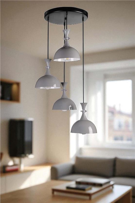 Lumexx Akay 4 Lü Tepsili Gri Sarkıt