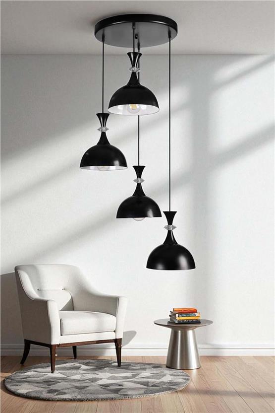 Lumexx Akay 4 Lü Tepsili Siyah Sarkıt