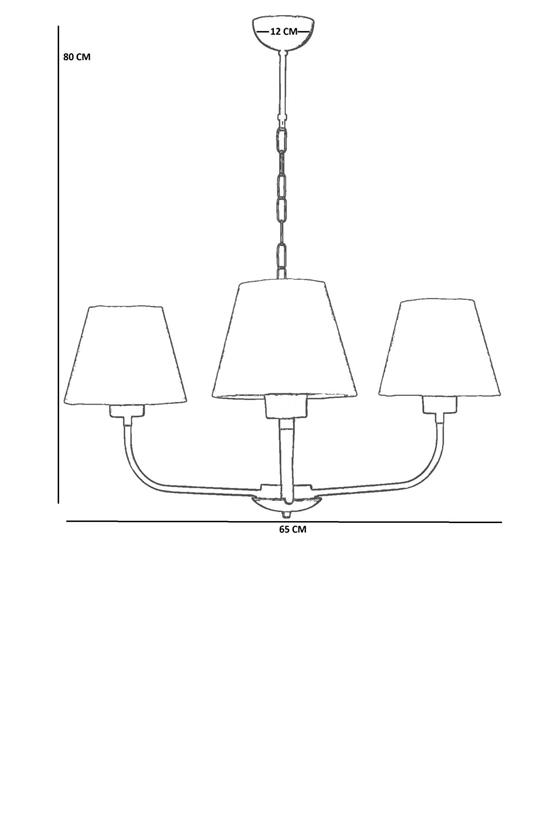 Lumexx Apollo 3 Lü Eskitme Petek Abajurlu Avize