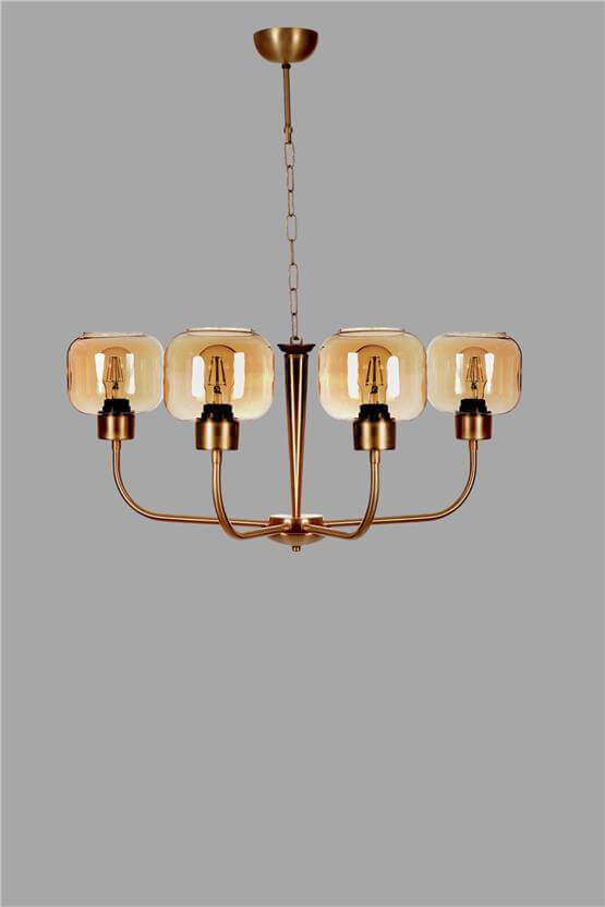 Lumexx Apollo 4 Lü Eskitme Bal Camlı Avize