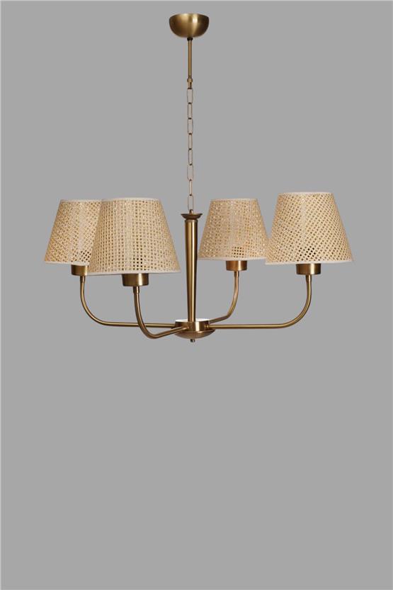 Lumexx Apollo 4 Lü Eskitme Petek Abajurlu Avize