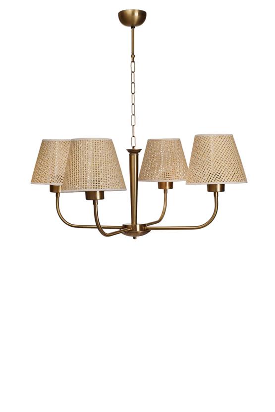 Lumexx Apollo 4 Lü Eskitme Petek Abajurlu Avize