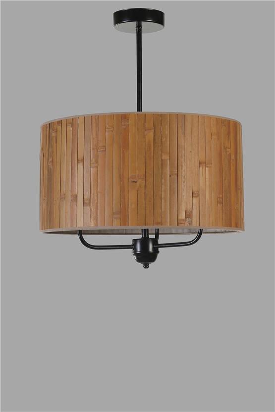 Lumexx Bambu 01 Abajurlu 3 Lü Sarkıt Avize