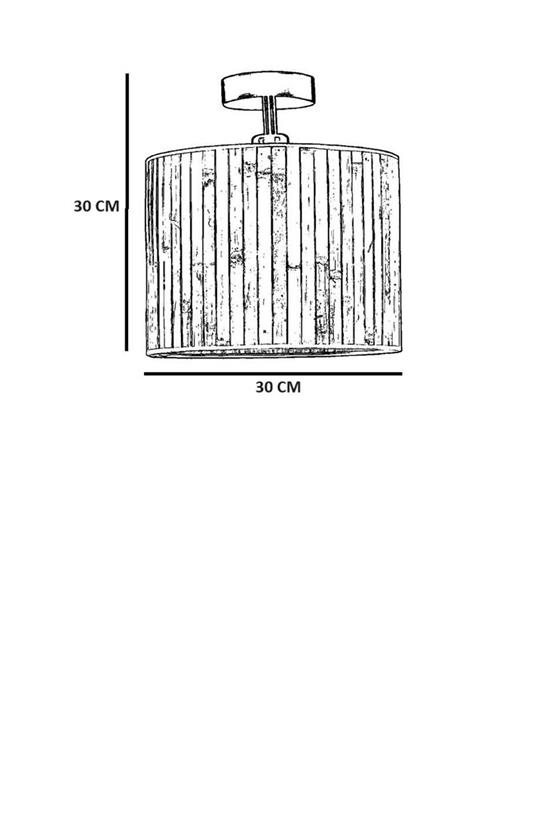 Lumexx Bambu 01 Abajurlu Plafonyer Avize