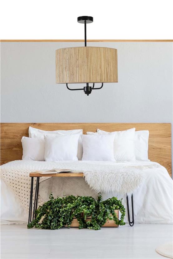 Lumexx Bambu 010 Abajurlu  3 Lü Sarkıt Avize