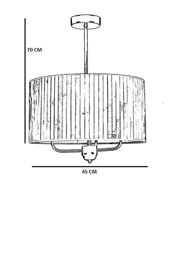Lumexx Bambu 010 Abajurlu  3 Lü Sarkıt Avize
