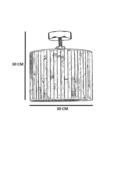 Lumexx Bambu 010 Abajurlu  Plafonyer Avize