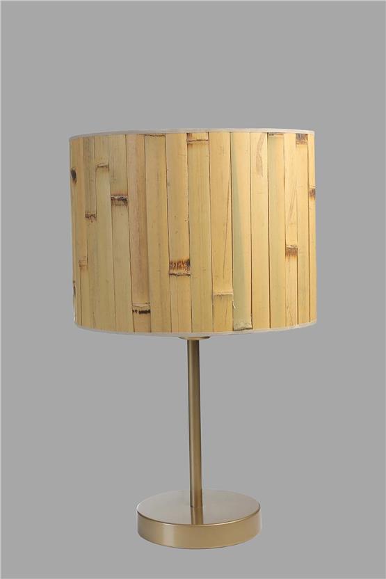 Lumexx Bambu 02 Abajurlu Masa Lambası Eskitme