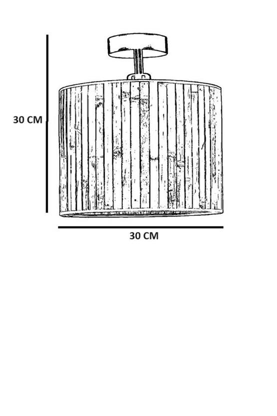 Lumexx Bambu 05 Abajurlu Plafonyer Avize